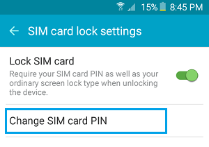 Изменение PIN-кода SIM-карты на телефоне Android
