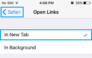 Открывать ссылки в новой вкладке на iPhone