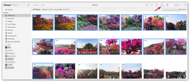 Как перенести фотографии с iPhone на Huawei через iCloud - шаг 3