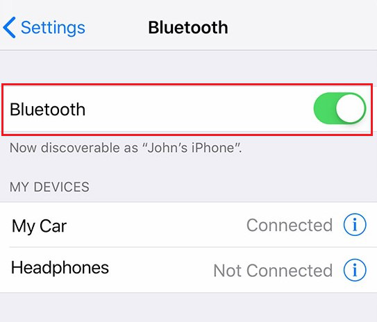 Как перенести фотографии с iPhone на Huawei через Bluetooth - Шаг 1