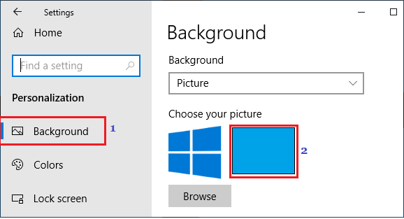 Установить фон рабочего стола в Windows