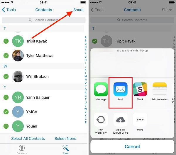 Как перенести контакты с iPhone на Huawei по электронной почте