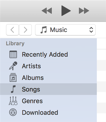 Доступ к вашим песням в приложении iTunes