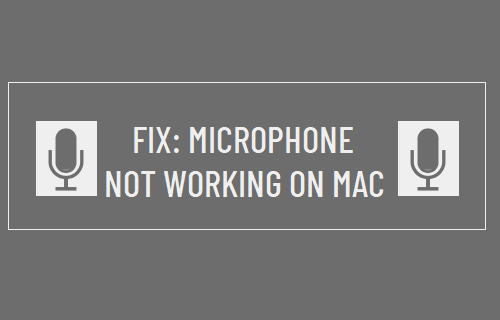 Микрофон не работает на Mac
