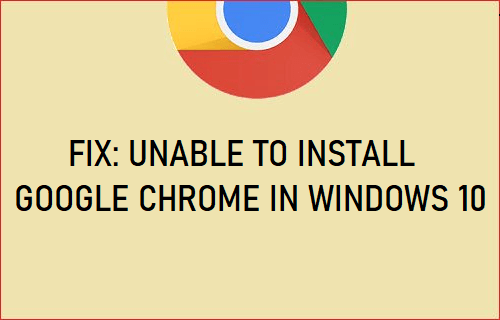 Исправлено: невозможно установить Google Chrome в Windows 10.