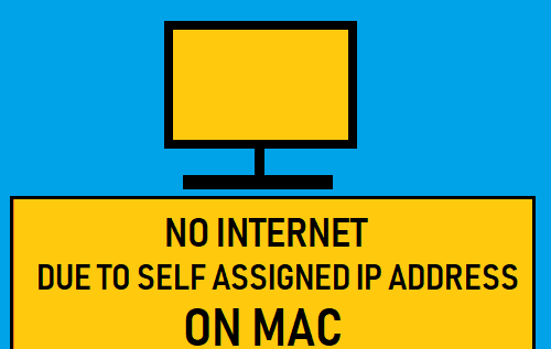 Самостоятельно назначенный IP-адрес на Mac