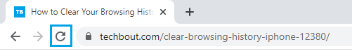 Перезагрузить веб-страницу в браузере Chrome