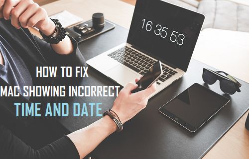 Исправить Mac, отображающий неправильное время и дату