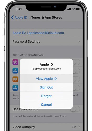 Разблокируйте Apple ID с помощью iForgot