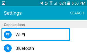 Вариант Wi-Fi на телефоне Android