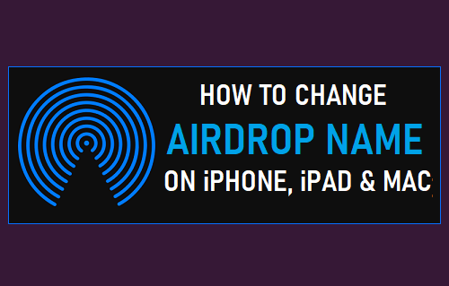 Изменить имя AirDrop на iPhone, iPad и Mac