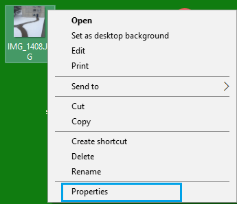 Просмотр свойств файла изображения на компьютере под управлением Windows