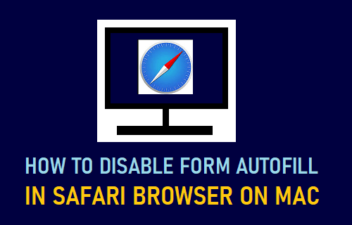 Отключить автозаполнение форм в браузере Safari на Mac