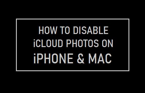 Отключить фото iCloud на iPhone и Mac