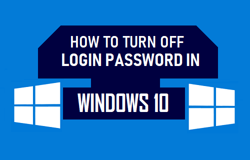 Отключите пароль для входа в Windows 10