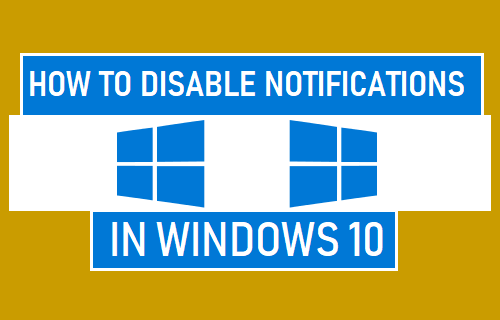 Отключить уведомления в Windows 10