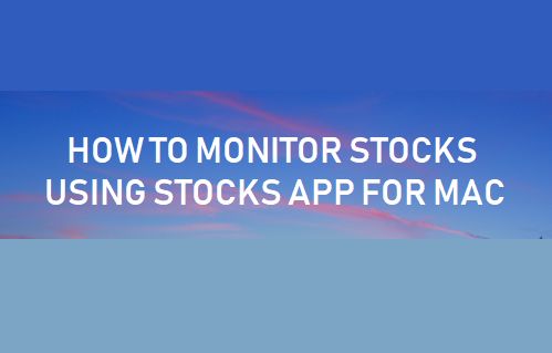 Мониторинг акций с помощью приложения Stocks для Mac