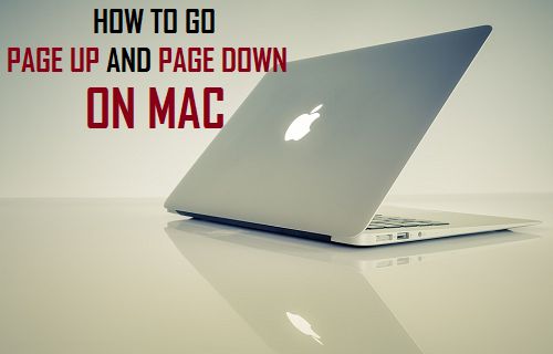 Перейти на страницу вверх и страницу вниз на Mac