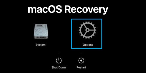Экран восстановления macOS на M1 Mac