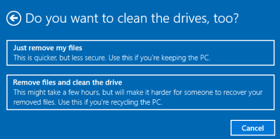 Удалить файлы и очистить диск в Windows 10