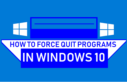 Принудительный выход из программ в Windows 10