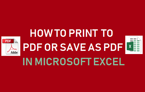 Распечатать в PDF или сохранить как PDF в Microsoft Excel
