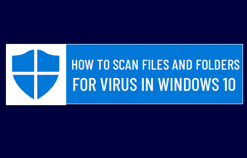 Сканировать файлы и папки на наличие вирусов в Windows 10