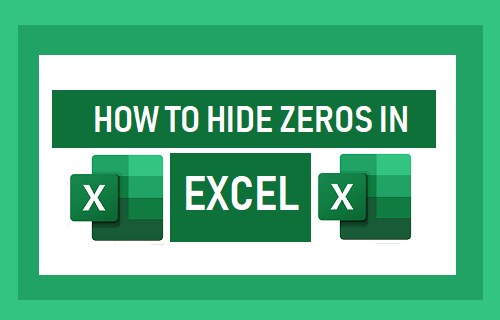 Скрыть нули в Excel