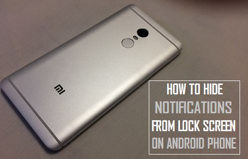 Скрыть уведомления с экрана блокировки на телефоне Android