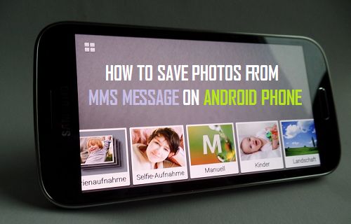 Сохранение фотографий из MMS-сообщения на телефоне Android
