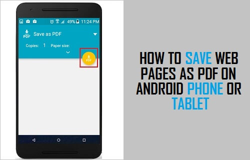 Сохранение веб-страниц в формате PDF на телефоне Android