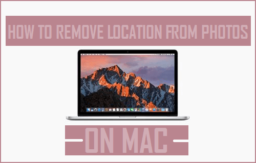 Удалить местоположение из фотографий на Mac