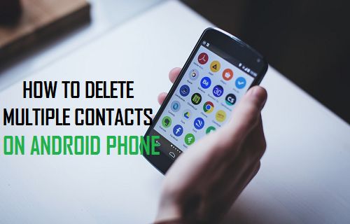 Удалить несколько контактов на телефоне Android