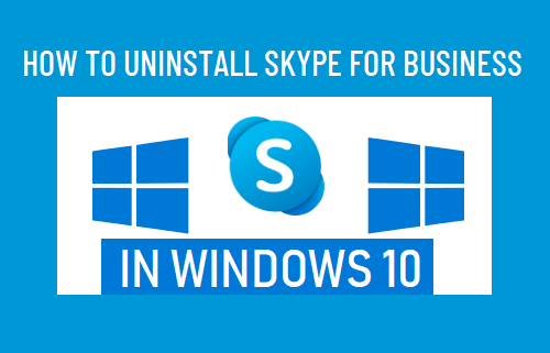 Удалите Skype для бизнеса в Windows 10