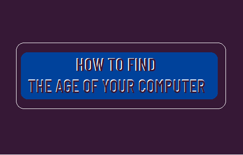 Найдите возраст вашего компьютера