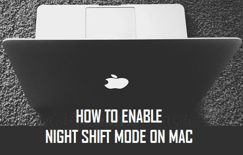 Включить режим ночной смены на Mac
