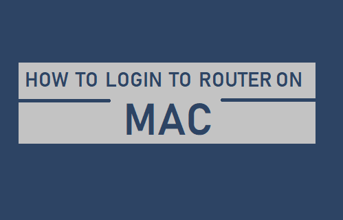 Как войти в роутер на Mac