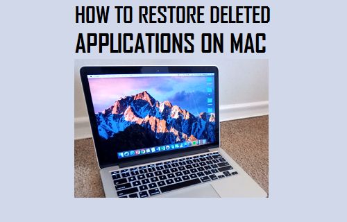 Восстановить удаленные приложения на Mac