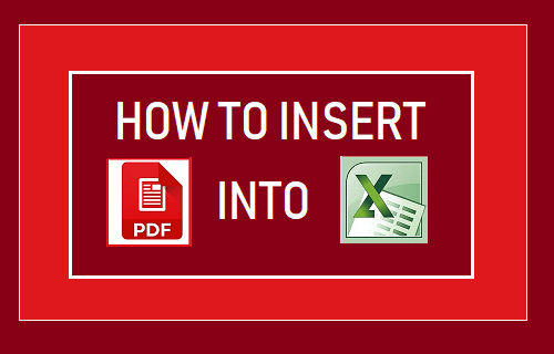 Вставить PDF в Excel
