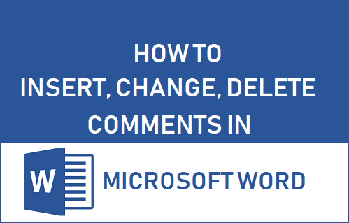 Вставка, изменение, удаление комментариев в Microsoft Word