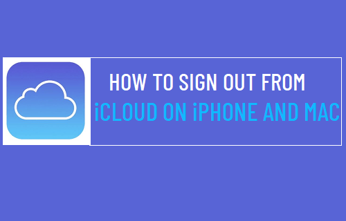 Выйти из учетной записи iCloud на iPhone и Mac