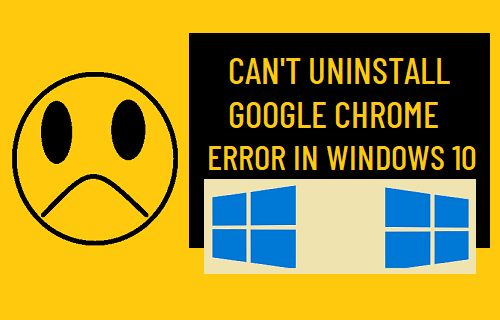 Не удается удалить ошибку Google Chrome в Windows 10
