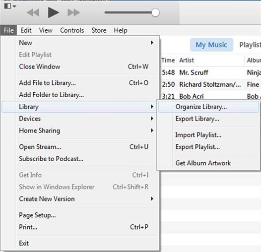Как исправить исходный файл iTunes, который не может быть найден с помощью объединения библиотеки iTunes - Шаг 2