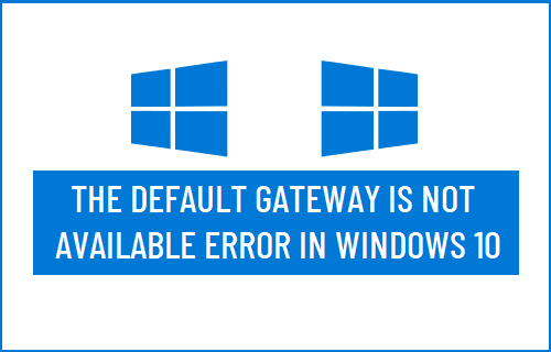 Шлюз по умолчанию недоступен в Windows 10