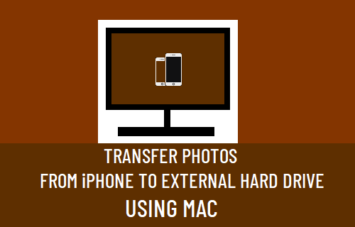 Перенос фотографий с iPhone на внешний жесткий диск с помощью Mac