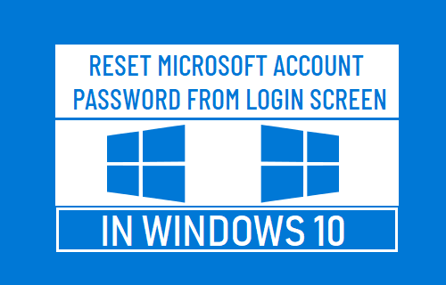 Сброс пароля учетной записи Microsoft с экрана входа в Windows 10
