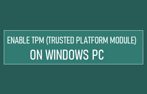 Включить TPM (Trusted Platform Module) на ПК с Windows