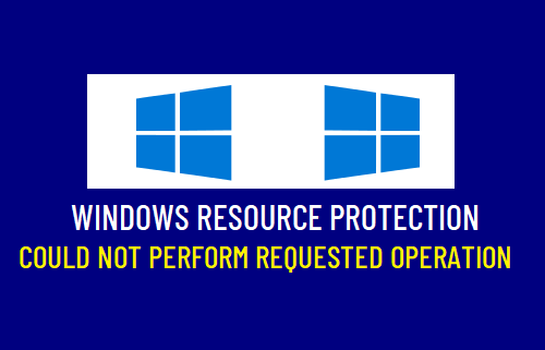 Защита ресурсов Windows не может выполнить запрошенную операцию