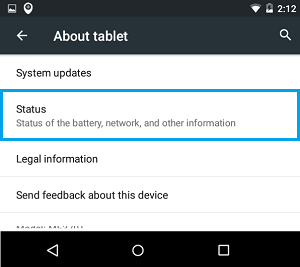 Статус Android-устройства