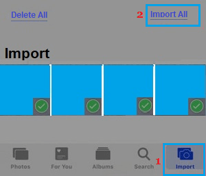 Импортировать фотографии на iPhone